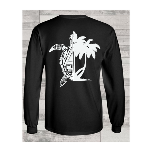 HALF TURTLE HALF BAI LONG SLEEVE SHIRT | BACK PRINT ONLY