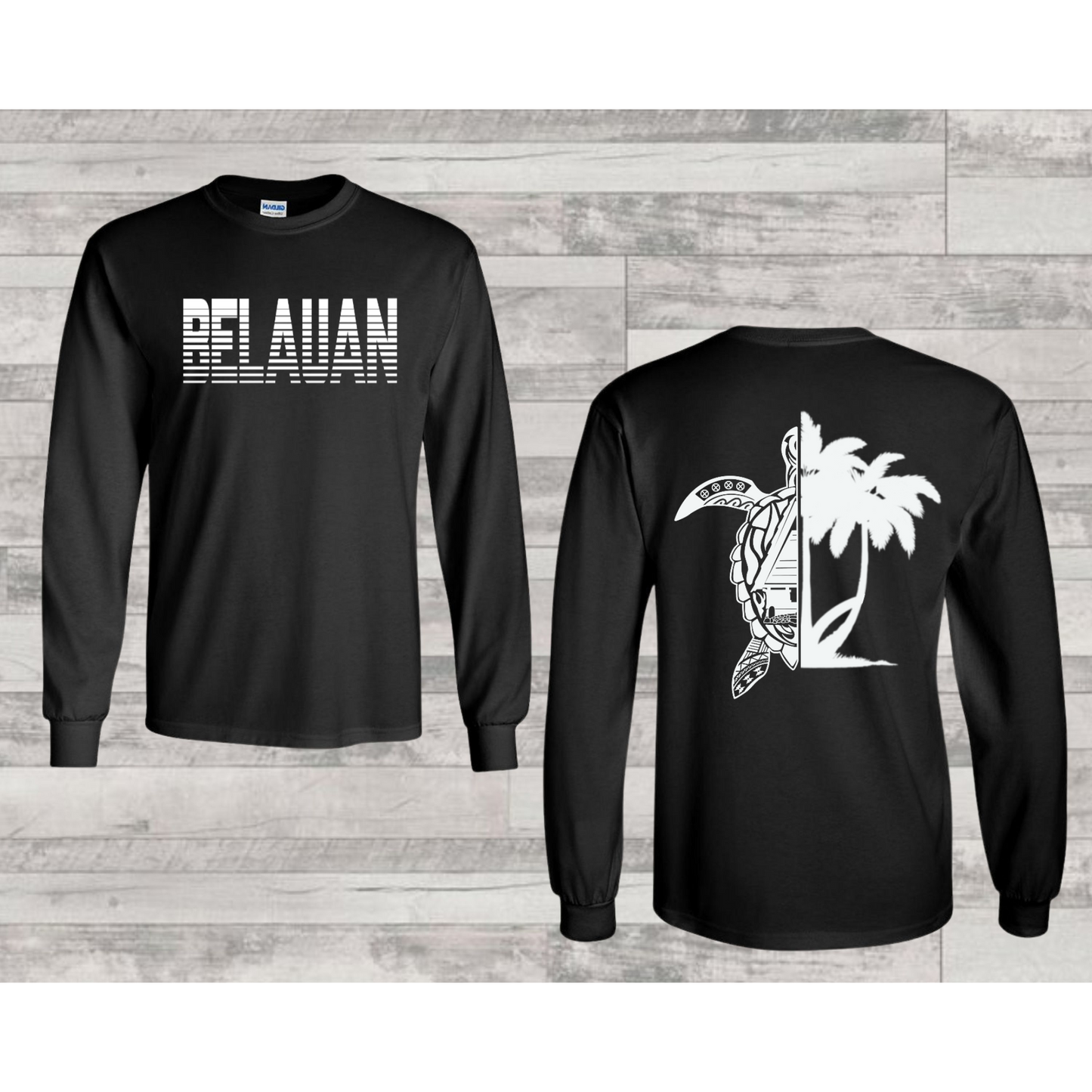 HALF TURTLE BAI LONG SLEEVE SHIRT | FRONT & BACK PRINT