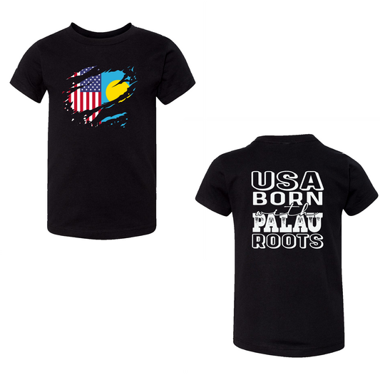 USA BORN WITH PALAU ROOTS YOUTH SHIRT | VERSION II