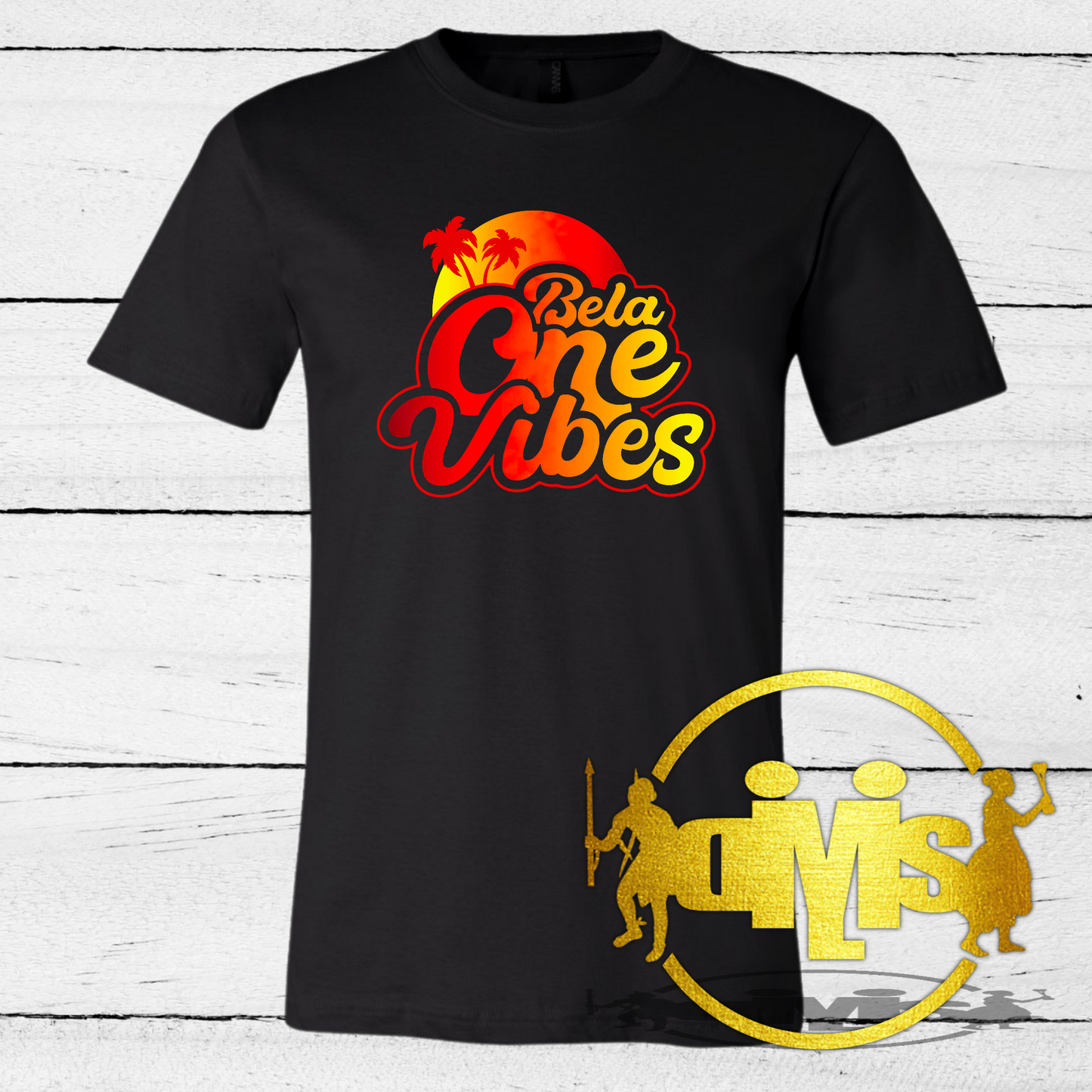BelaOne Vibes Fire Ombre Tee | Adult Shirt