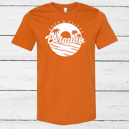 ORANGE BORN & RAISED BELAUAN SHIRT