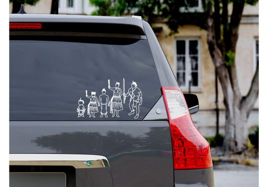 BELAUAN INSPIRED FAMILY DECAL ( comes in 2 of each child)
