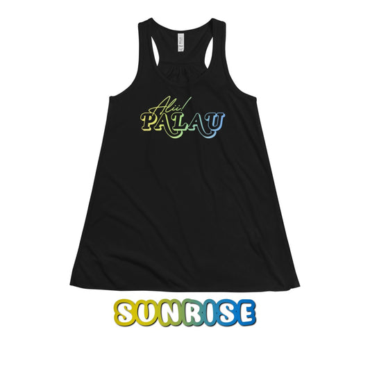 Alii Palau Sunrise Ladies Racerback Tanks