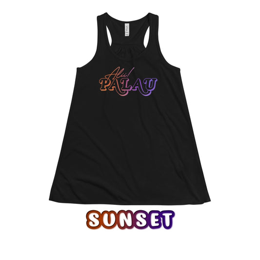 Alii Palau Sunset Ladies Racerback Tank